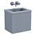 Stylish 400mm Cloakroom Vanity 3D model small image 2
