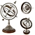 Vintage Armillary Sphere: Detailed Old World Decor 3D model small image 1