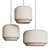 Sleek Metal Glass Pendant Lights 3D model small image 2