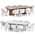 Modern Dining Set Collection Kit 3D model small image 4