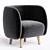 Mousse P Armchair: Stylish Comfort 3D model small image 1