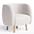 Mousse P Armchair: Stylish Comfort 3D model small image 2