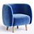 Mousse P Armchair: Stylish Comfort 3D model small image 3
