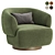 Elegant Swivel Chair in 4 Color Options 3D model small image 2