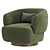 Elegant Swivel Chair in 4 Color Options 3D model small image 5