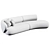 Grado Swell 3-Seater Curved Sofa 3D model small image 4