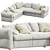 Luxury Newbridge Corner Sofa Flexform 3D model small image 1