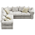 Luxury Newbridge Corner Sofa Flexform 3D model small image 2