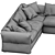 Luxury Newbridge Corner Sofa Flexform 3D model small image 3