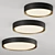 Modern Flushmount Lighting with Architectural Quality 3D model small image 2