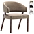 Modern Chic Chair by Cazarina 3D model small image 1