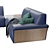 Blossoming Comfort Sofa: Fiordiloto Collection 3D model small image 2
