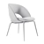 Modern Moon Dining Chair Set 3D model small image 5