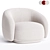 Modern Tacchini Julep Armchair Design 3D model small image 3