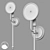 Sleek Modern Sconce Fixture 3D model small image 2