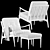 Haverhill Linen Chair in 3D 3D model small image 6