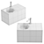 Scarabeo Cube Black Washbasin BIO 3D model small image 2