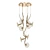  Elegant Ikebana Gold Pendant Lamp 3D model small image 1