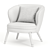 Modern Heritage Easy Chair Design 3D model small image 4