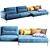 Modern Habia Corner Sofa design 3D model small image 1