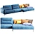 Modern Habia Corner Sofa design 3D model small image 6