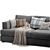 Modern 2015 Brandon Corner Sofa 3D model small image 4