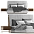 Modern Mezzo Rivers Bed Design 3D model small image 2