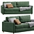 Lille Velvet Light Sofa 2013 3D model small image 2