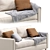Lille Velvet Light Sofa 2013 3D model small image 5