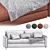 Lille Velvet Light Sofa 2013 3D model small image 7