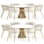 Modern Dining Set Collection 3D model small image 2