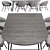 Modern Dining Chair & Table 3D model small image 2
