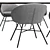 Modern Dining Chair & Table 3D model small image 4