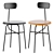 Modern Afteroom Upholstered Dining Chair 3D model small image 1