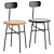 Modern Afteroom Upholstered Dining Chair 3D model small image 2