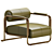 Sleek Contemporary Armchair HOLDEN 3D model small image 1