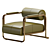Sleek Contemporary Armchair HOLDEN 3D model small image 2