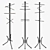 Versatile Freestanding Coat Rack 3D model small image 3