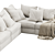 Flexform Groundpiece 11MXB Modular Sofa 3D model small image 2