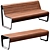 Borola Outdoor Bench 3D Model 3D model small image 5