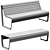 Borola Outdoor Bench 3D Model 3D model small image 6