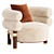  Elegant Contemporary Armchair ROGERS 3D model small image 1
