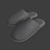 Waffle Pattern Slippers Set 3D model small image 6