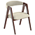 Kaede Beige Dining Chair 3D model small image 4