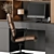 Modern Home Office Furniture Set 3D model small image 3