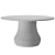 Salamina Rattan Wrapped Dining Table 3D model small image 3