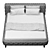 Kare Desire Bed Grey Folded 3D model small image 2