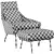 Modern Austin Chair: 3D Design 3D model small image 6
