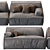 Luxury Baxter Damasco Sofa 2013 3D model small image 4