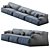 Luxury Baxter Damasco Sofa 2013 3D model small image 5